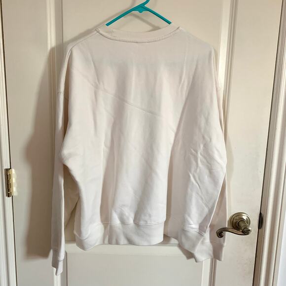 Mofusand x Uniqlo Collab Teddy Meow Printed Embroidered Sweatshirt Off White M - Picture 5 of 8